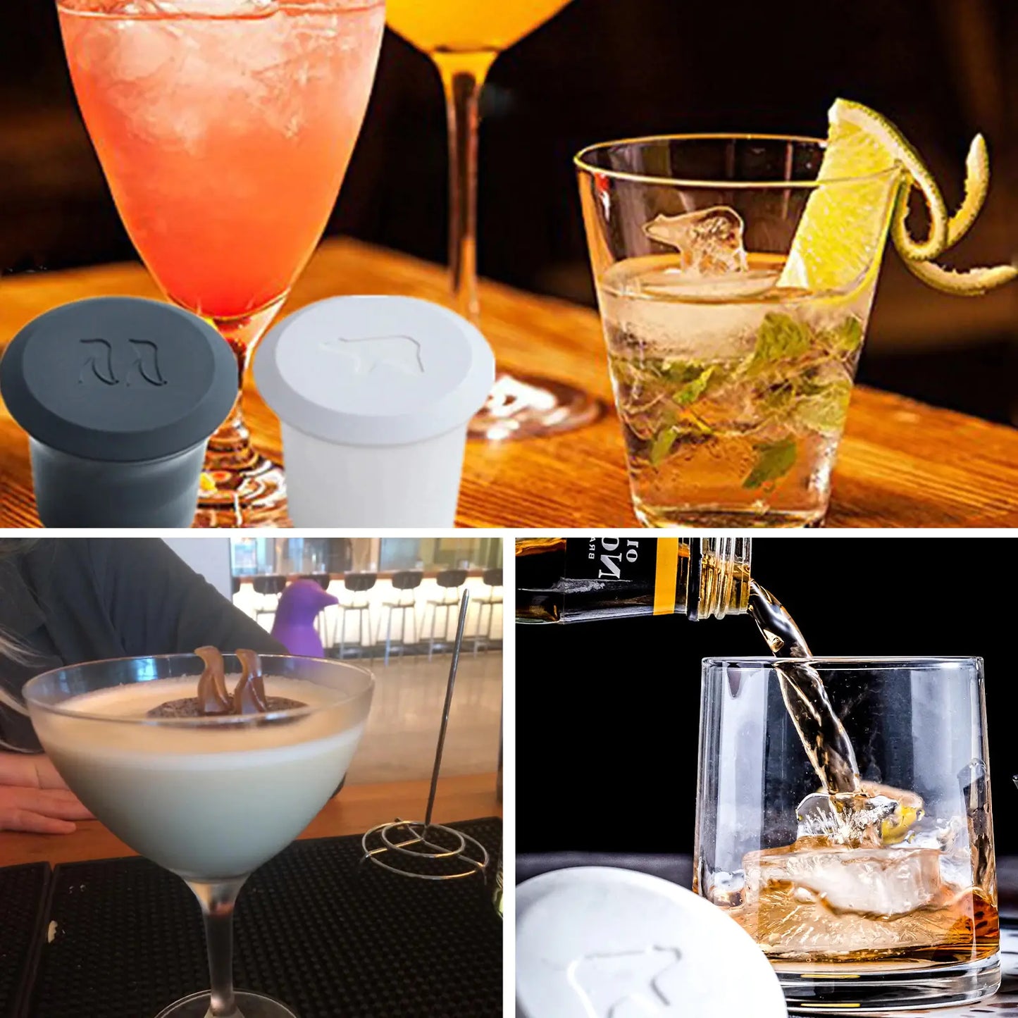 Polar Bear and Penguin Mold Set