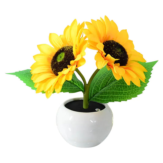 Touch Rechargeable LED Sunflower Night Light Bouquet