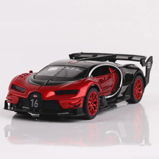 Bugatti 132 Alloy Toy Car Model with Sound and Light
