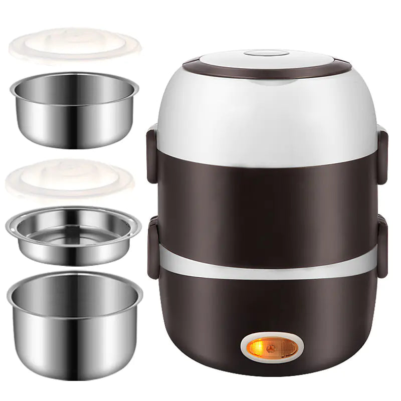 Multi-Function Electric Lunch Box and Mini Food Cooker